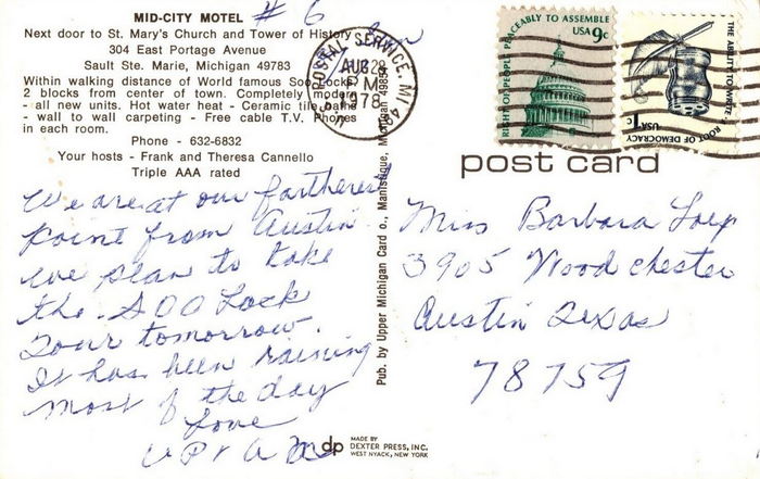 Mid-City Motel - Vintage Postcard (newer photo)